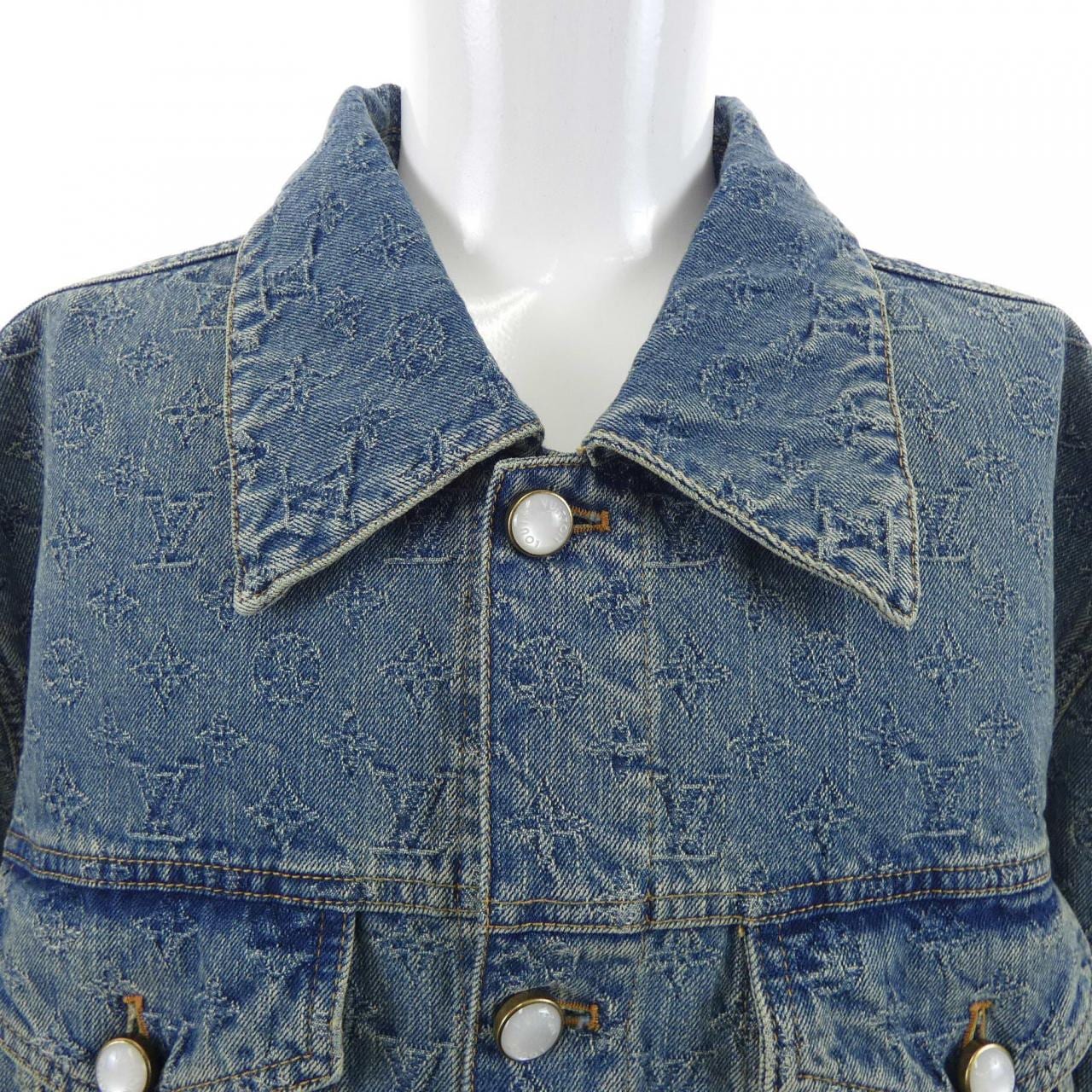 ルイヴィトン LOUIS VUITTON モノグラムジャカードデニムジャケット HRA79WUZD デニムジャケット