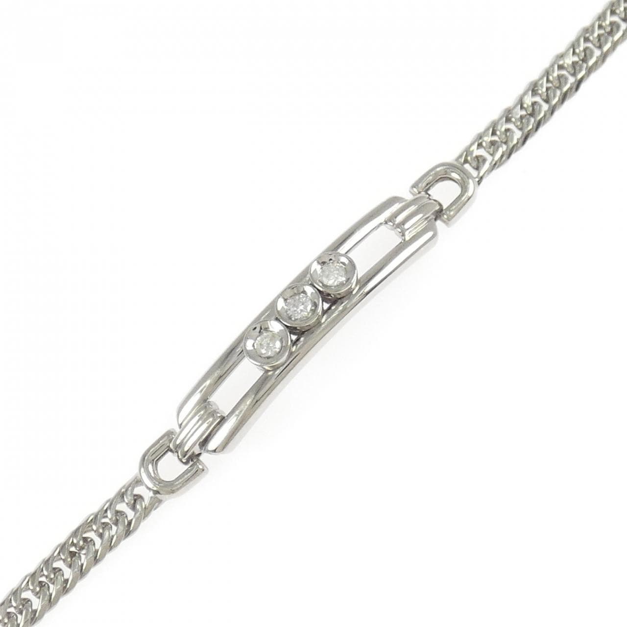 K14WG ダイヤモンド ブレスレット