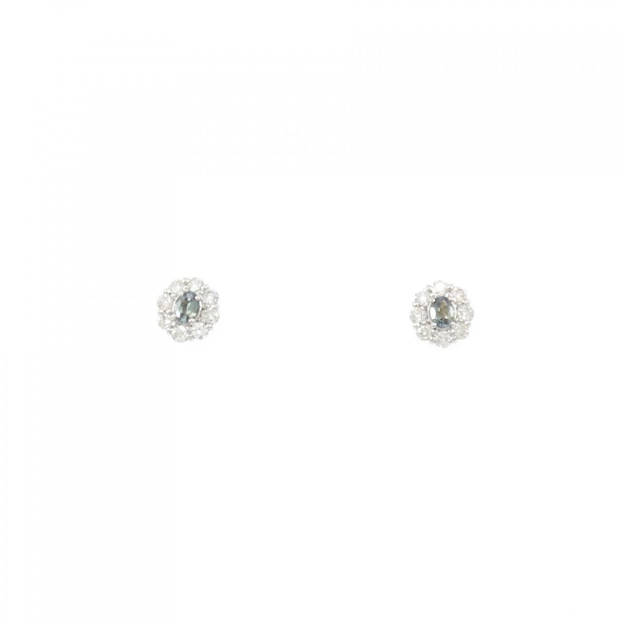 [BRAND NEW] PT Alexandrite Earrings 0.11CT