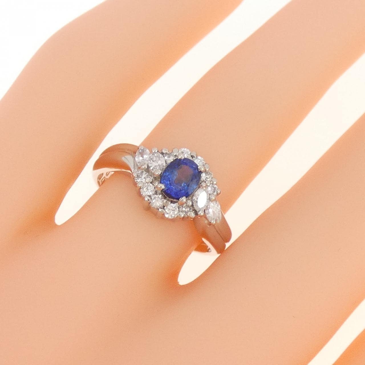 PT サファイヤ リング 0.54CT