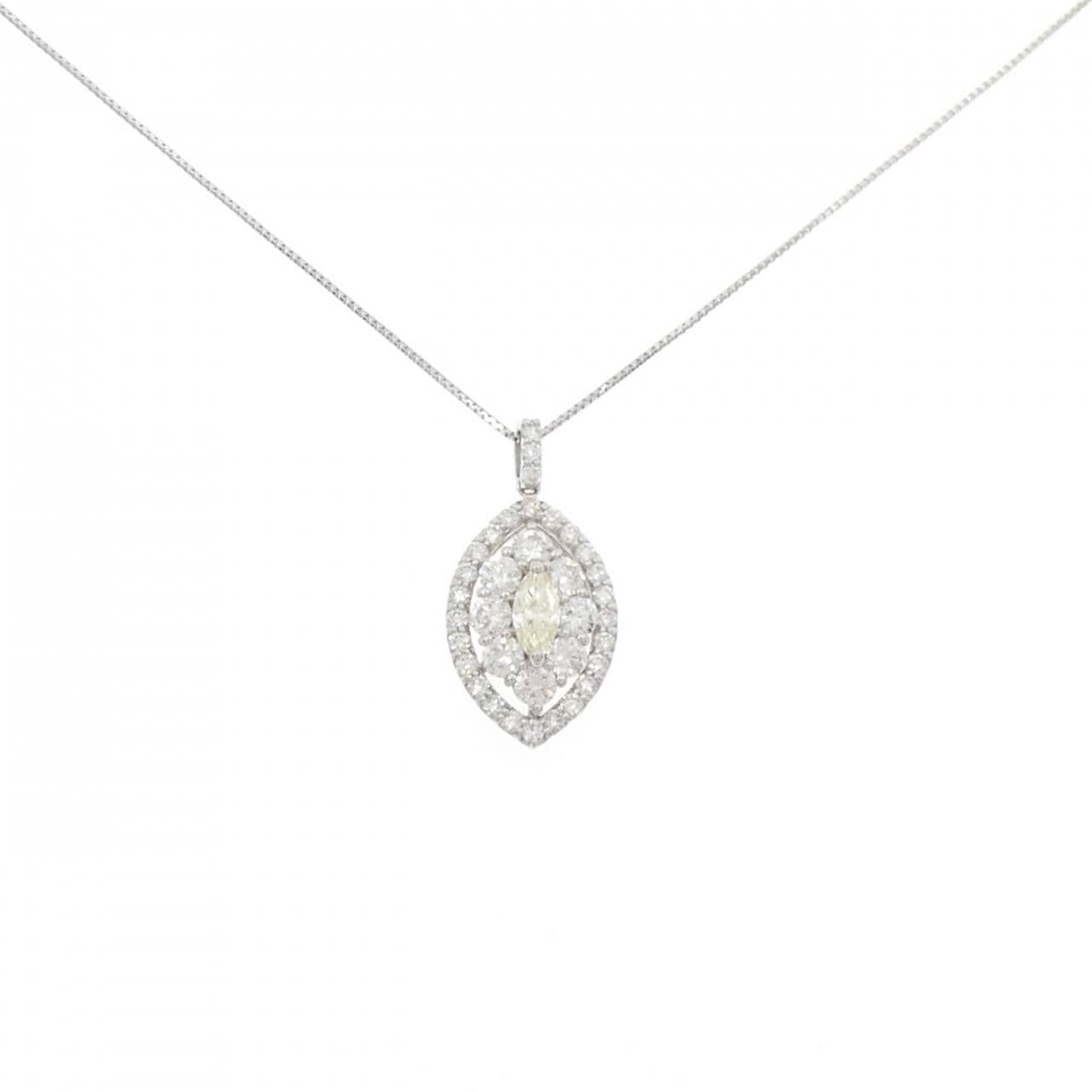 【新品】PT900/PT850 ダイヤモンド ネックレス 1.00CT