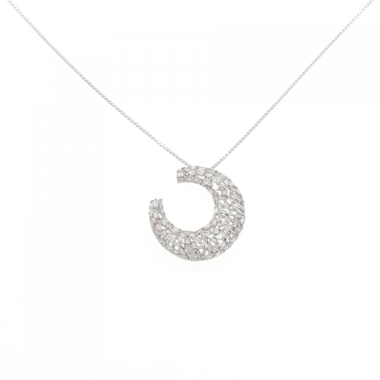 K18WG ダイヤモンド ネックレス 0.50CT