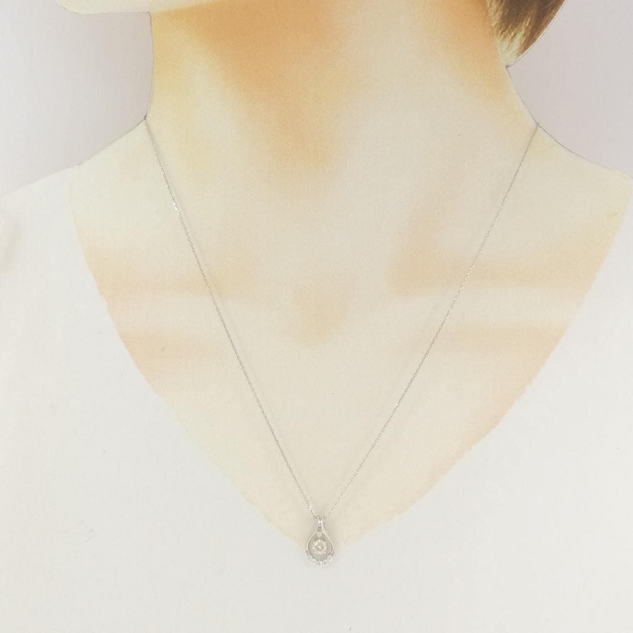 PT900/PT850 ダイヤモンド ネックレス 0.249CT