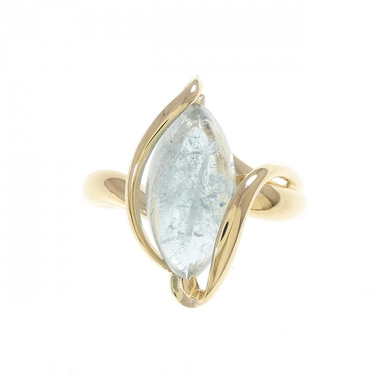 K18YG アクアマリン リング