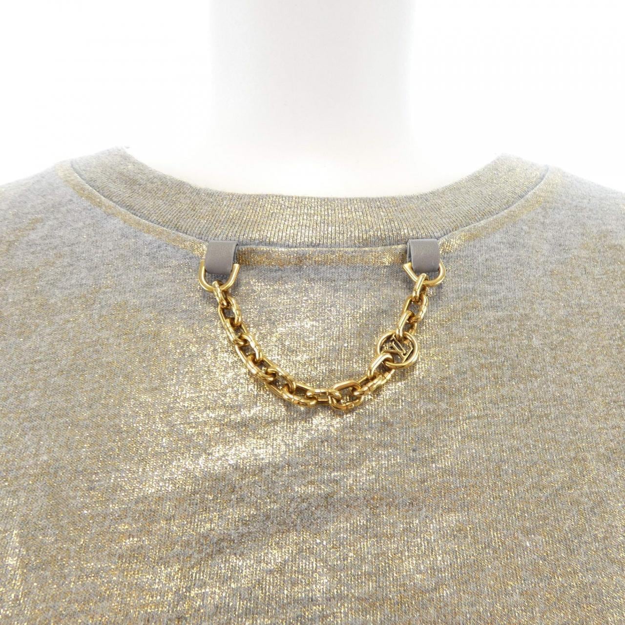 LOUIS VUITTON Metallic Wash Crop Top FOTS21PR6