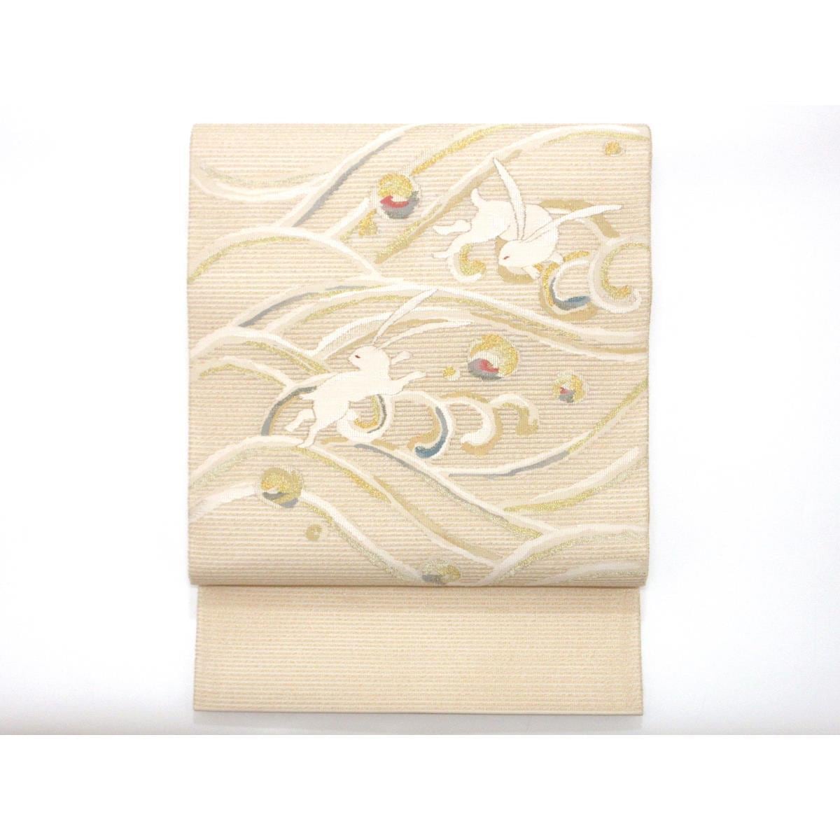 夏袋帯　絽綴織