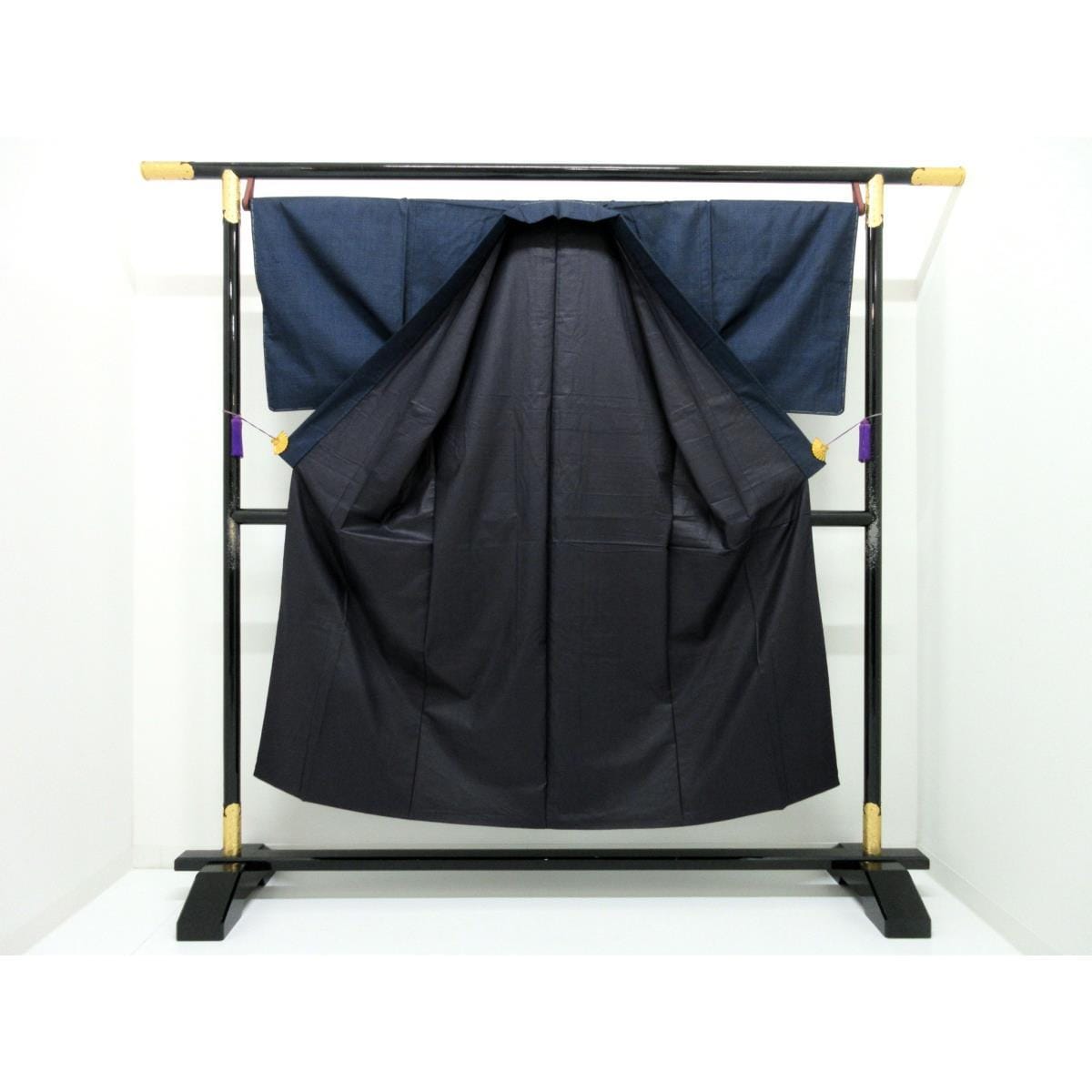 [Unused items] Men's 100-Yama Kimono and Haori Set with Certificate [Authentic Amami Ooshima Tsumugi]