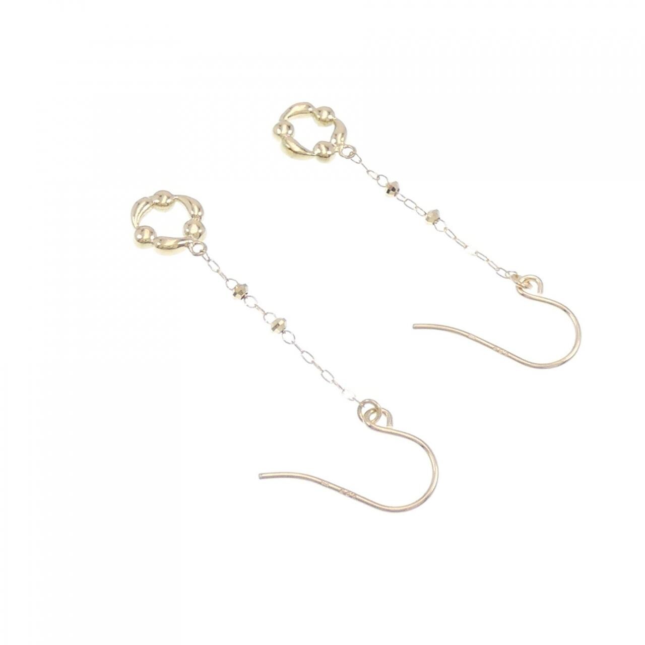 [Remake] K18YG Diamond Earrings 0.06CT