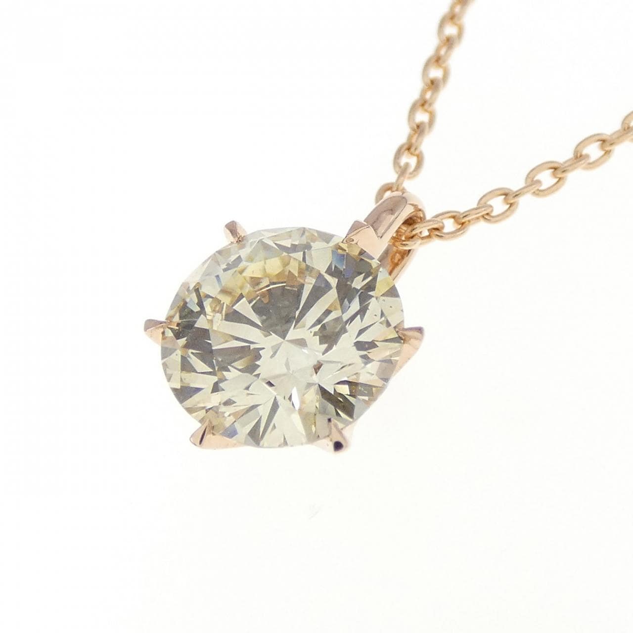 【リメイク】K18PG ダイヤモンド ネックレス 1.028CT VLBY VS1 EXT