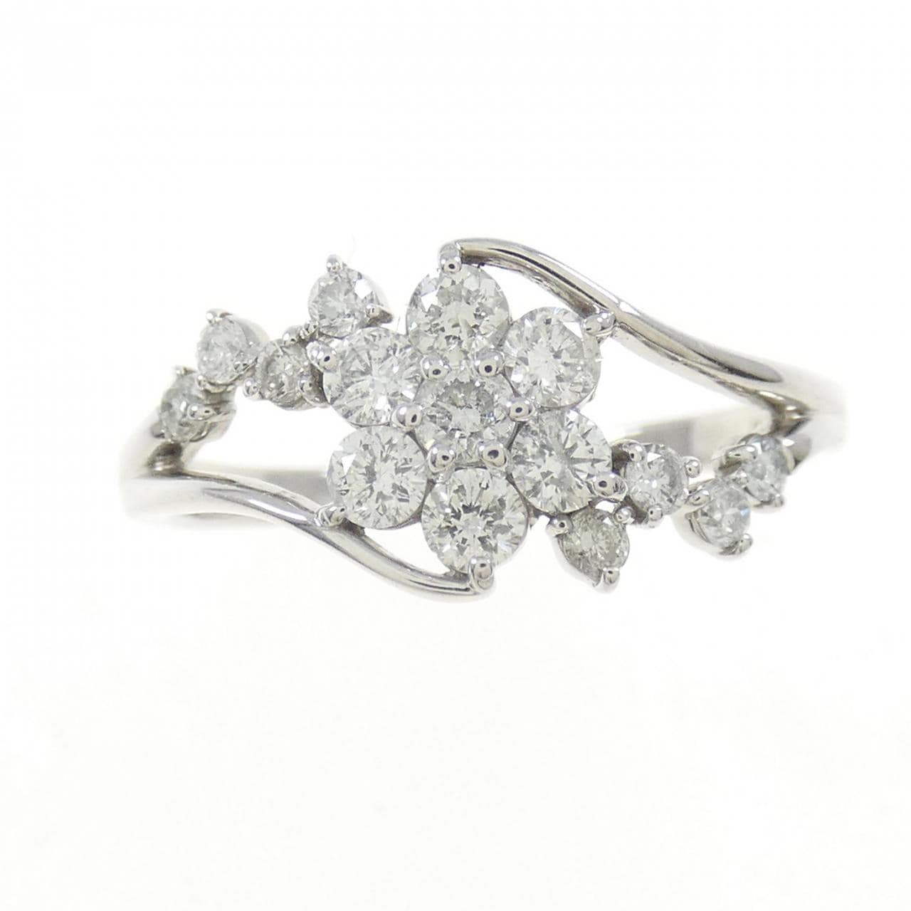 PT フラワー ダイヤモンド リング 0.50CT