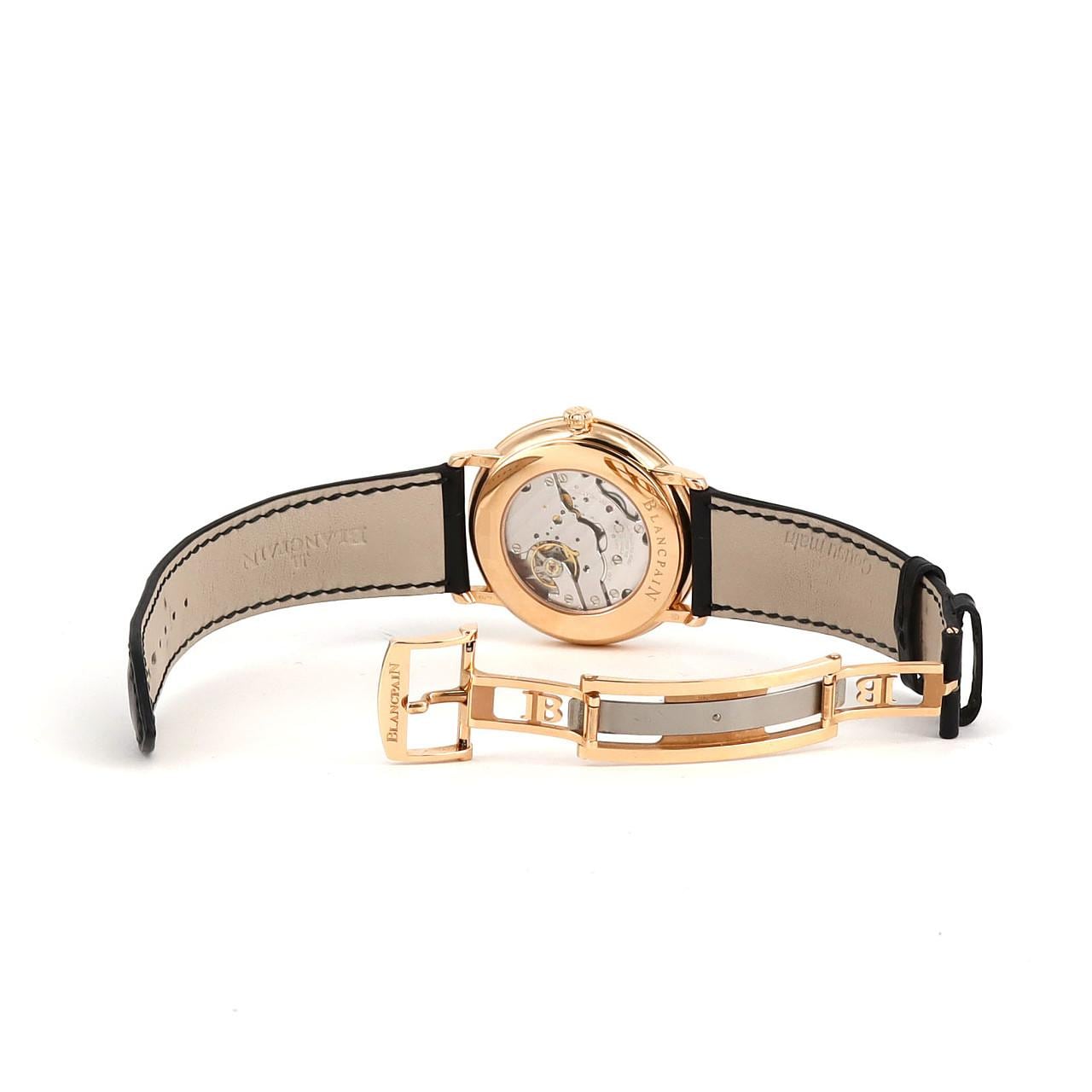 Blancpain Vallee Ultra Slim Power Reserve RG 6606-3642-55B PG/RG手動上弦