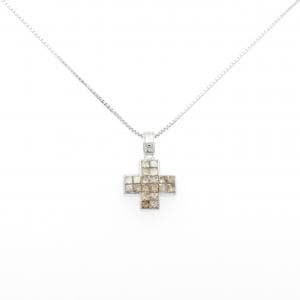 K18WG ダイヤモンド ネックレス