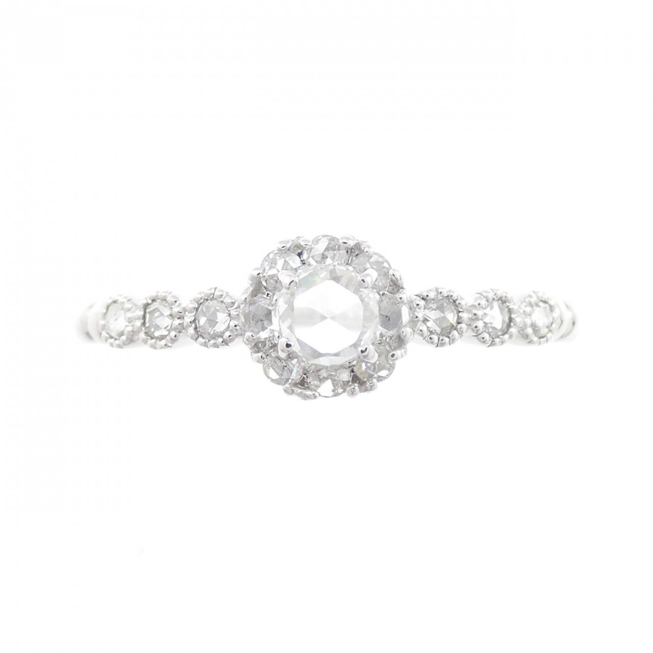 K18WG ダイヤモンド リング 0.15CT