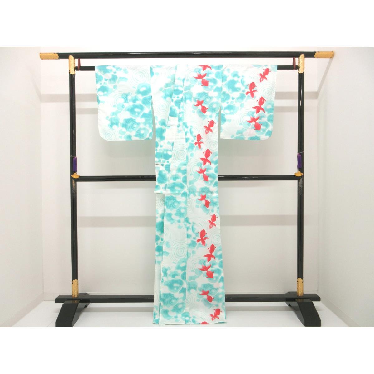 【新品】女ゆかた　片身替わり　トールサイズ