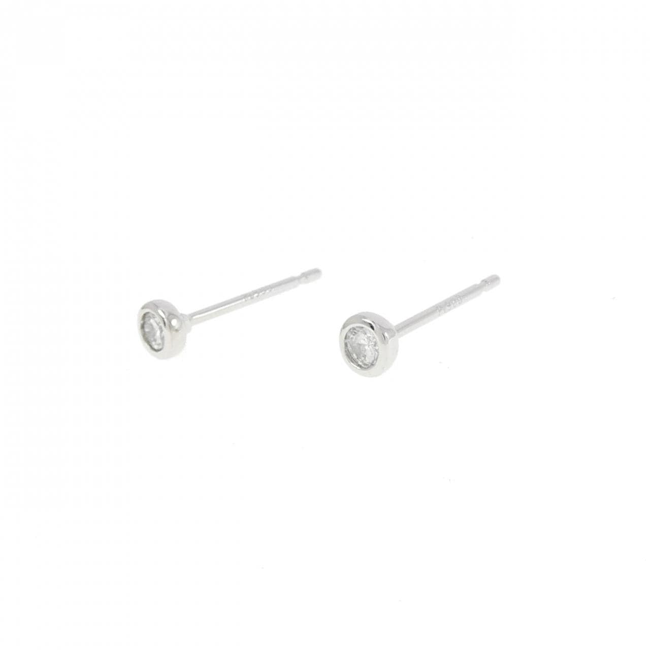 【リメイク】PT900 ダイヤモンド ピアス 0.10CT