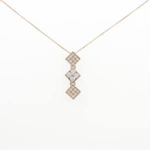 K18PG 2WAY ダイヤモンド ネックレス 0.44CT