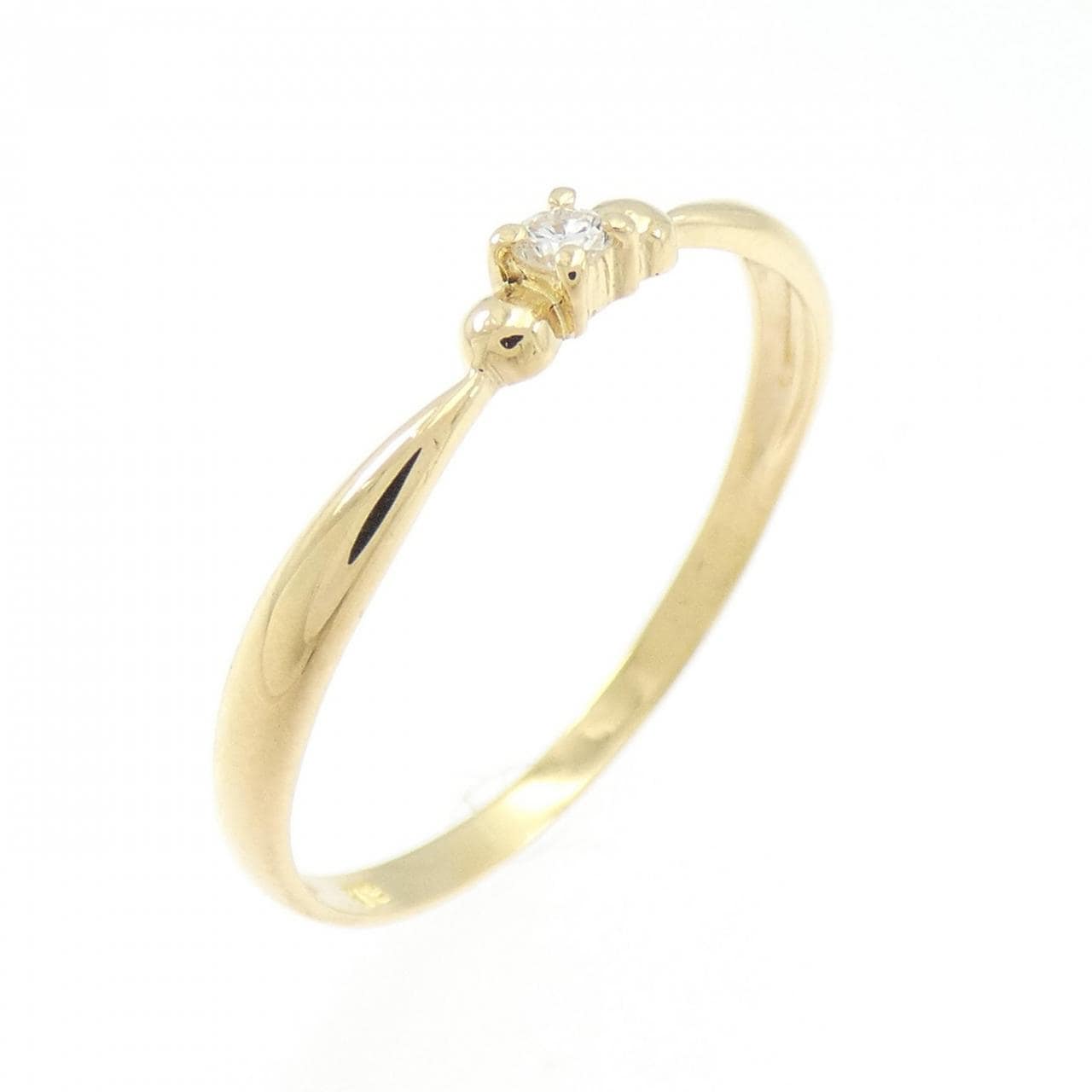 K18YG ダイヤモンド リング 0.03CT
