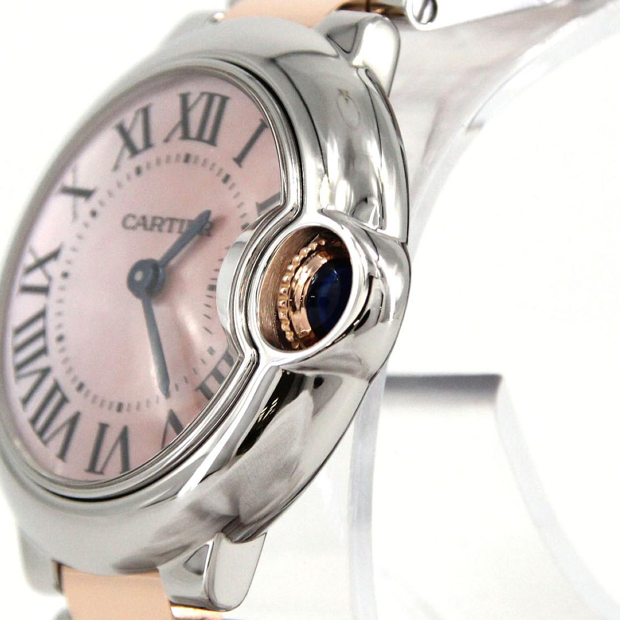 カルティエ バロンブルーSM PGコンビ W6920034/W2BB0009 SSxPG クォーツ