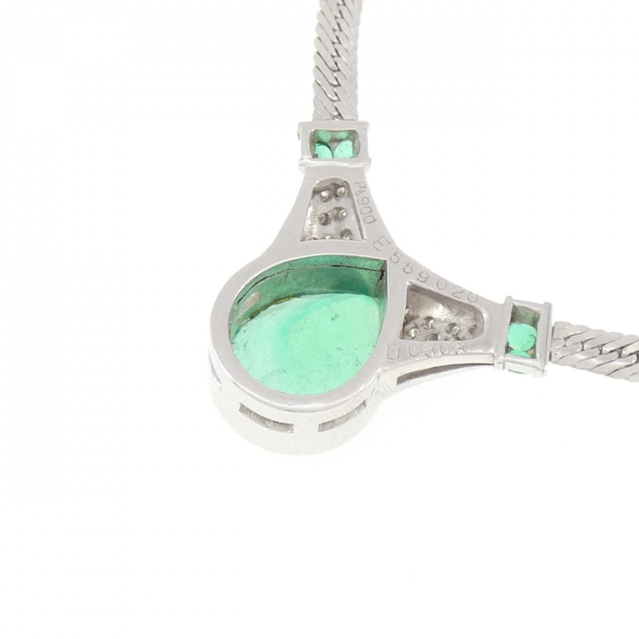 PT900/PT850 エメラルド ネックレス 5.79CT