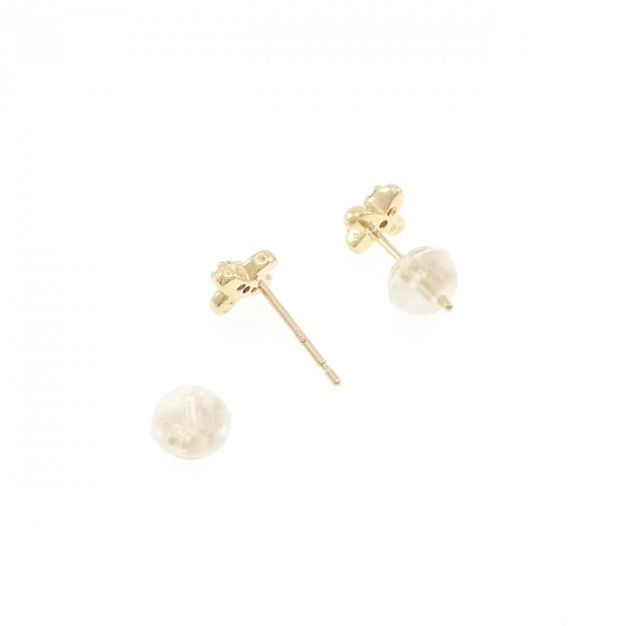 K18YG ダイヤモンド ピアス 0.10CT
