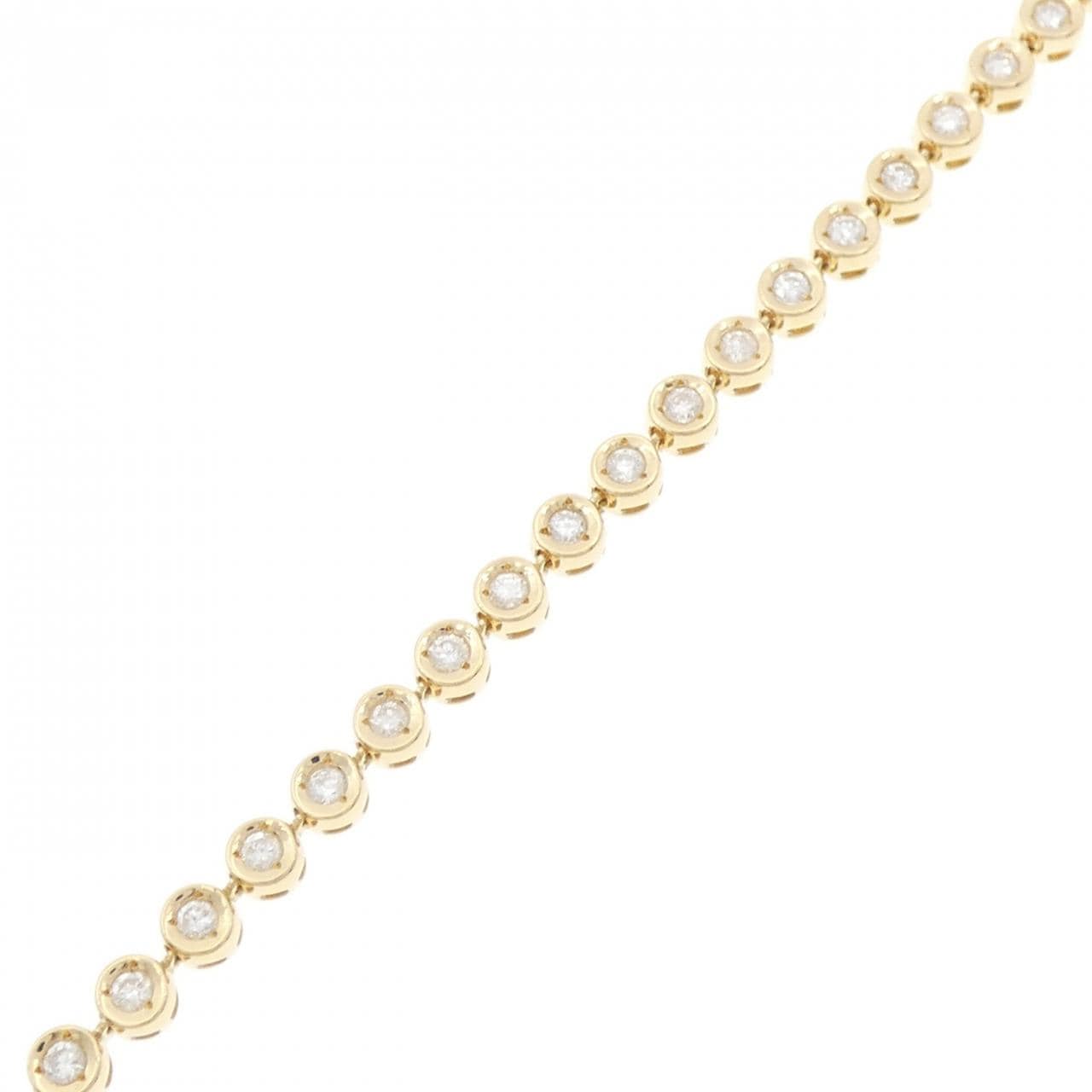 K18YG ダイヤモンド ブレスレット 1.55CT