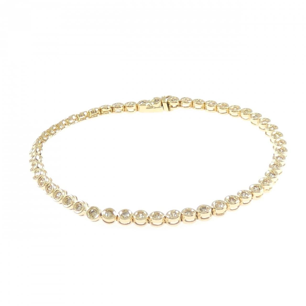 K18YG ダイヤモンド ブレスレット 1.00CT