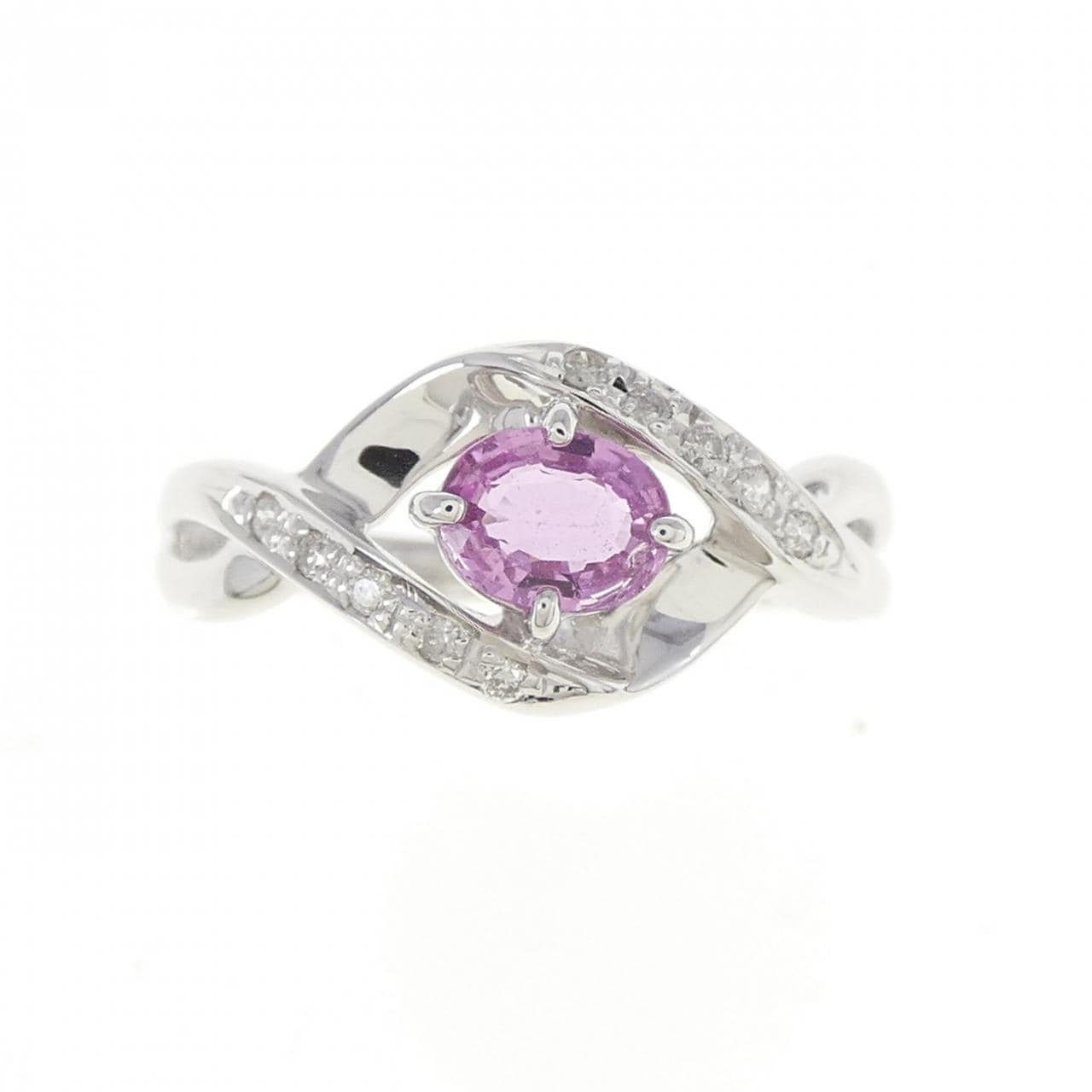 K10WG サファイヤ リング 0.38CT