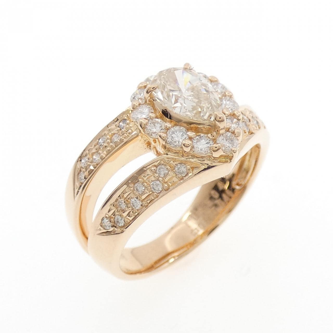 K18PG ダイヤモンド リング 0.600CT