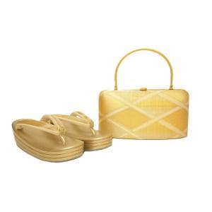 【新品】草履バッグセット　ＩＷＡＳＡ　Ｌサイズ　佐賀錦