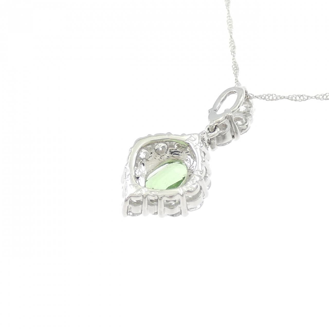 PT/PT850 綠色石榴石項鍊 0.462克拉