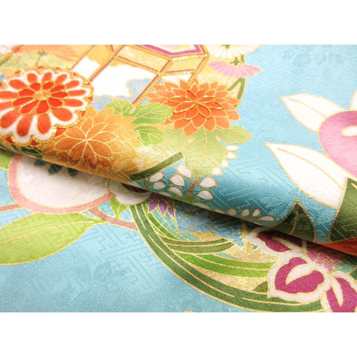 【新品】振袖　【吉澤織物】友禅金彩加工
