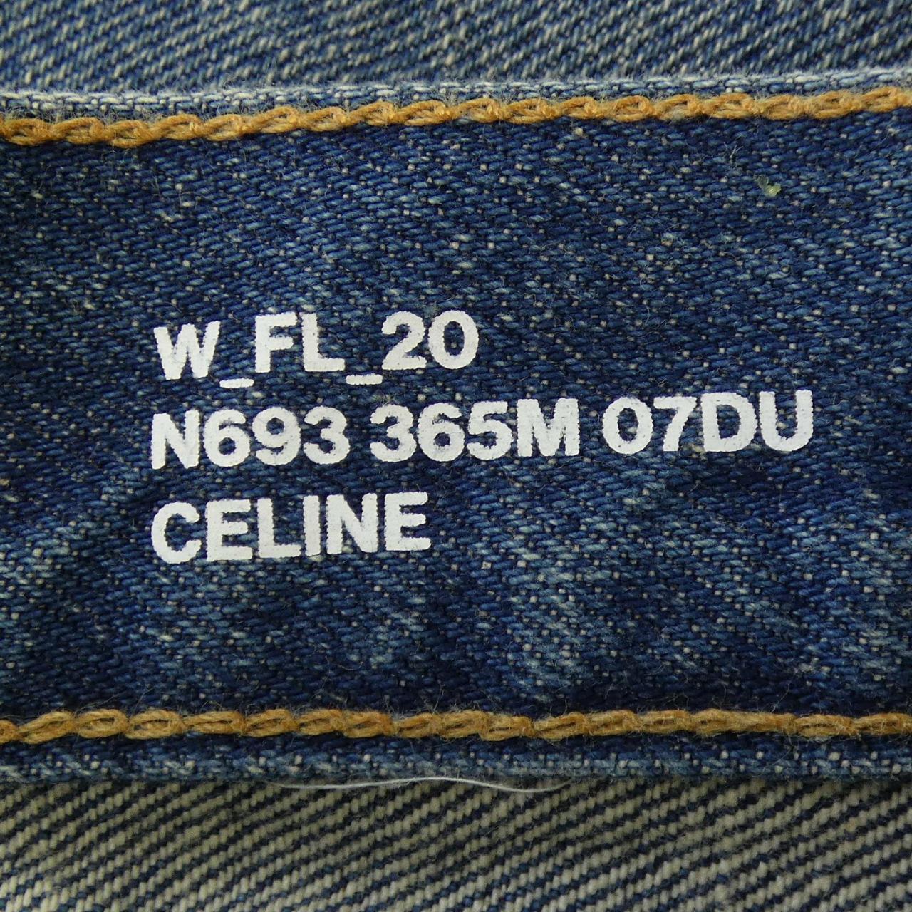 セリーヌ CELINE フレア サージジーンズ 2N693365M ジーンズ