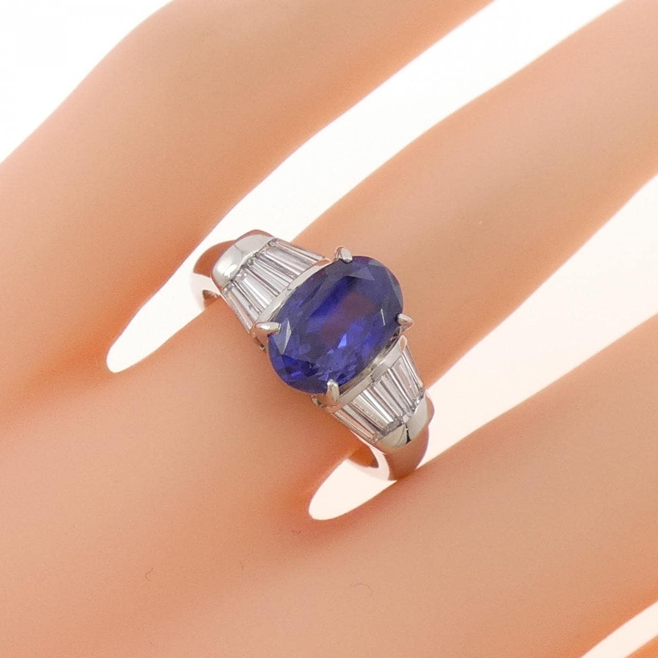 PT900 非加熱 サファイヤ リング 2.599CT