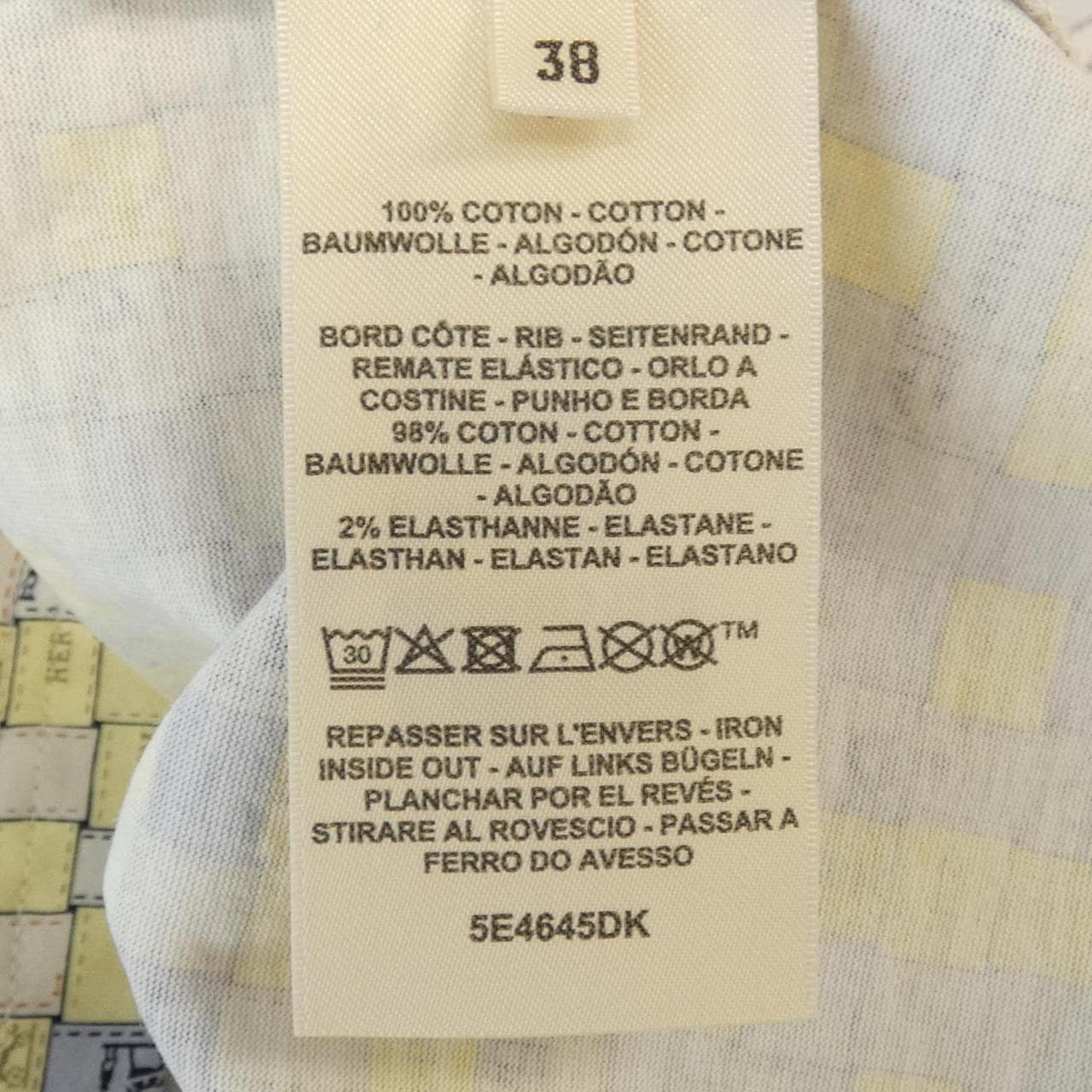 エルメス HERMES BOLDUC AU CARRE ボルデュックチェック 5E4645DK Tシャツ