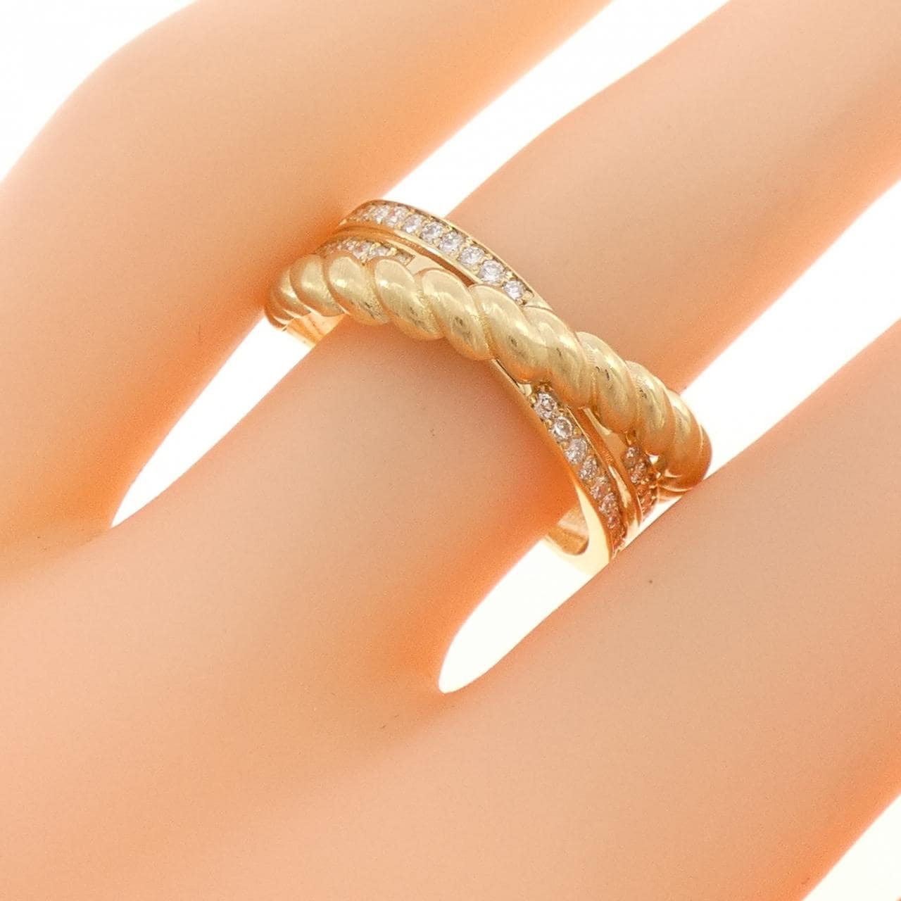 K18YG ダイヤモンド リング 0.27CT