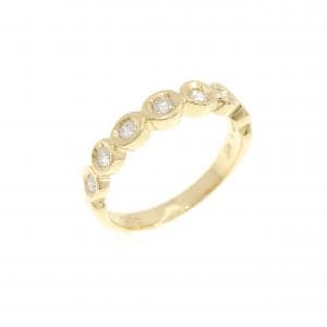 K18YG ダイヤモンド ピンキー リング 0.12CT
