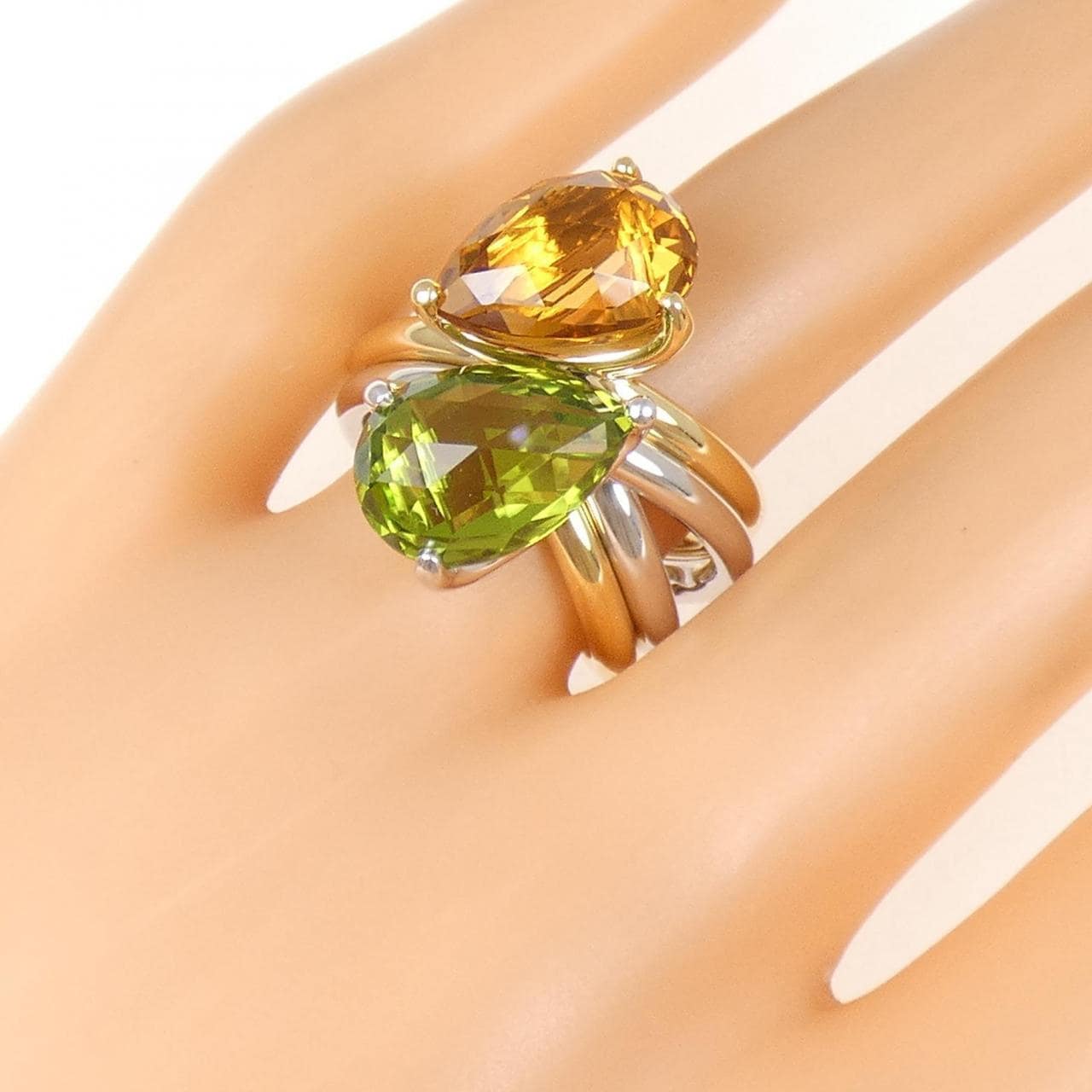 ミキモト ペリドット リング 6.01CT