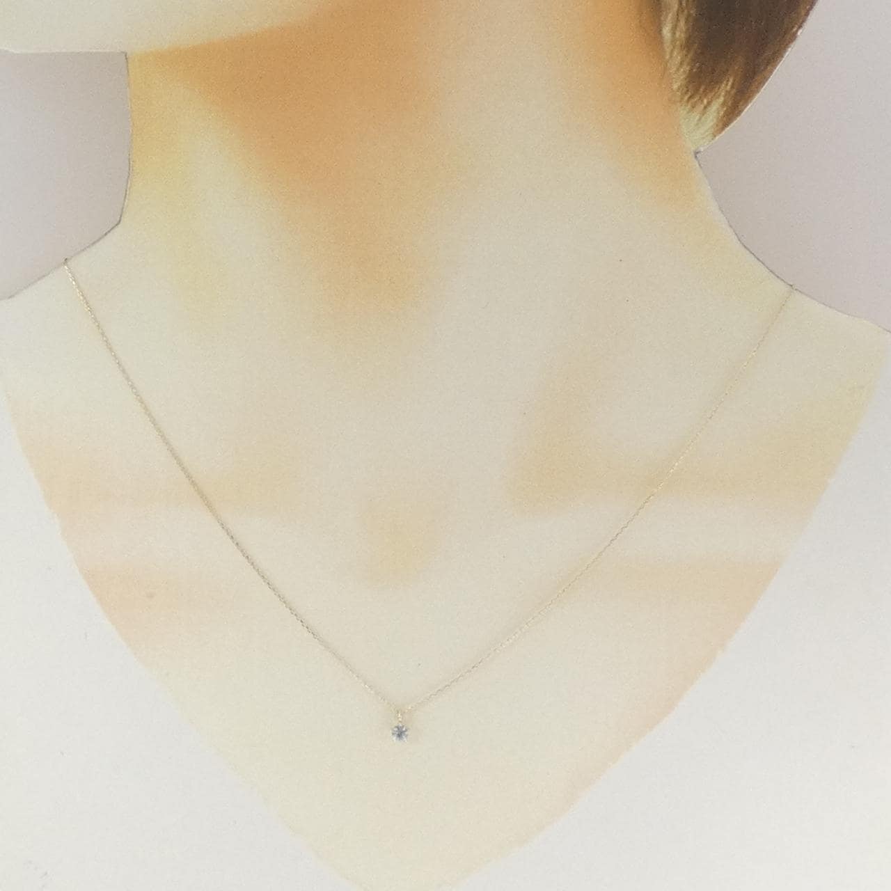 K10YG アクアマリン ネックレス