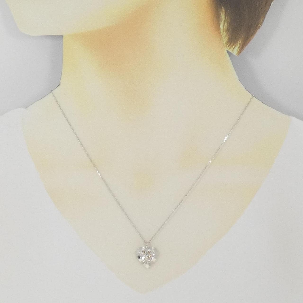 カシケイ ハート ダイヤモンド ネックレス 0.35CT