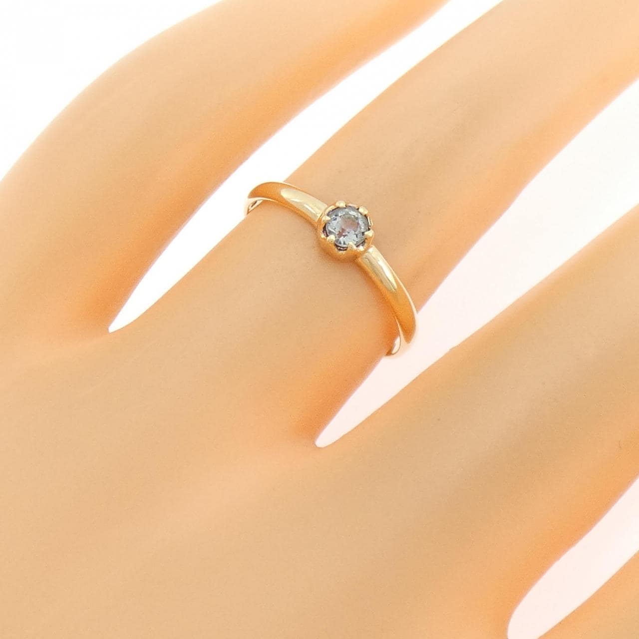 4゜C アクアマリン リング