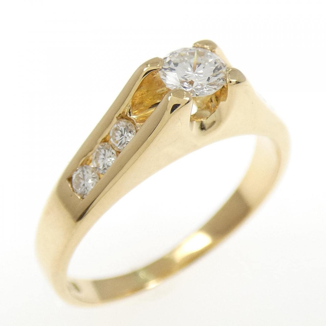 K18YG ダイヤモンド リング 0.14CT