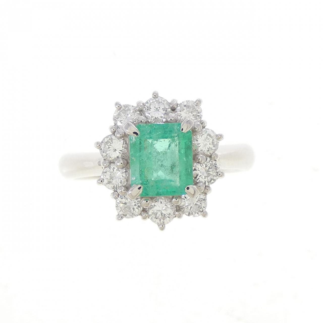 PT900 エメラルド リング 0.63CT