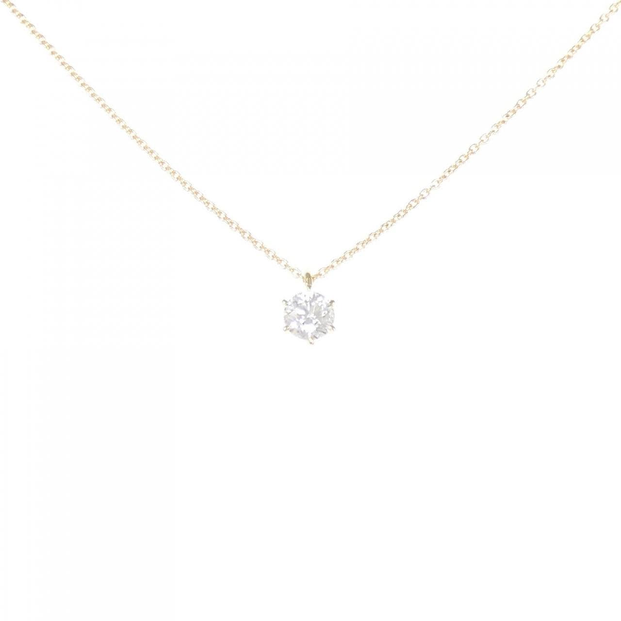 【リメイク】K18YG ダイヤモンド ネックレス 0.320CT H SI2 EXT H&C