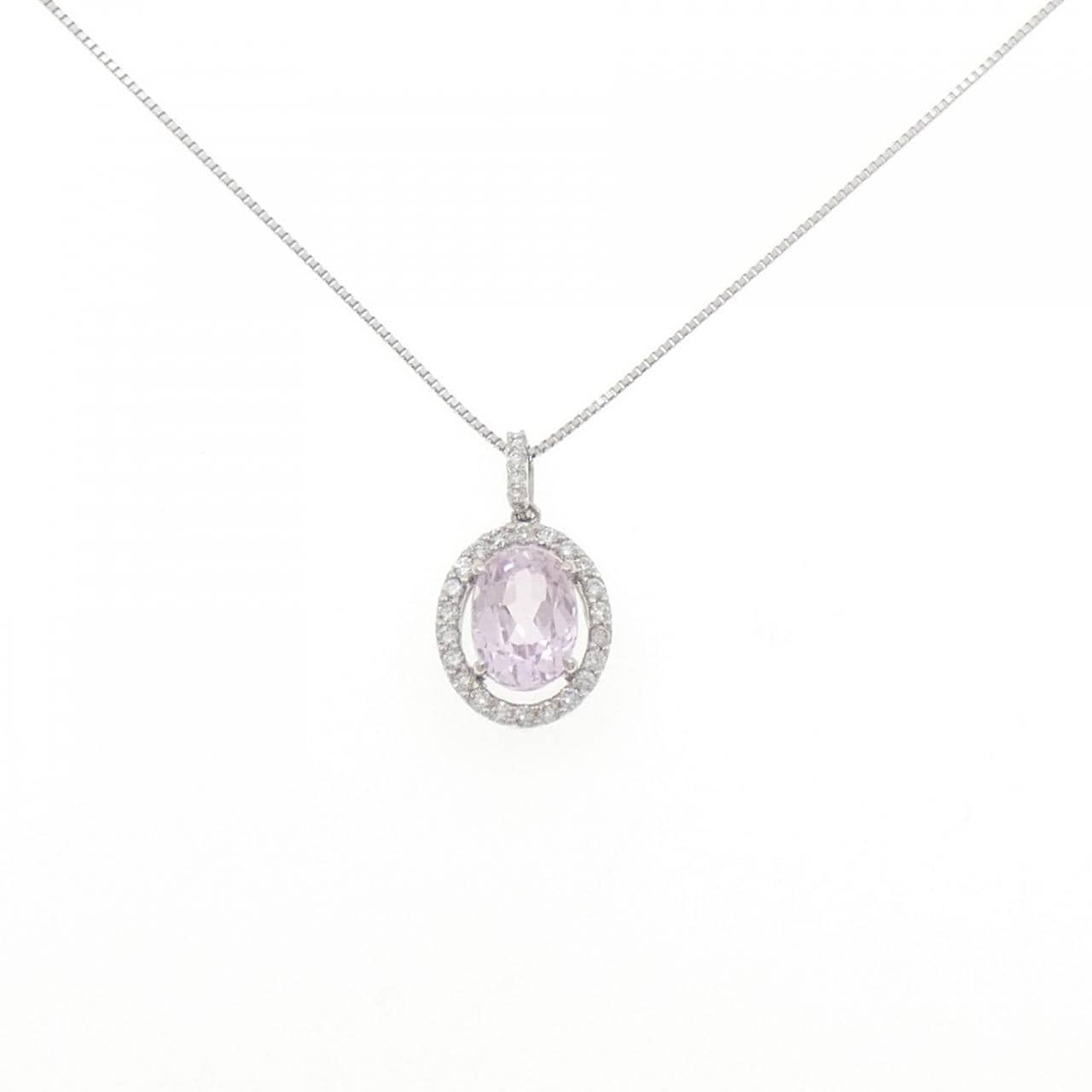 PT900/PT850 クンツァイト ネックレス 2.26CT