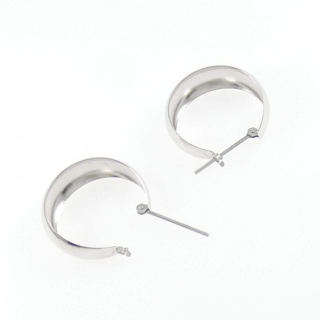 【新品】K18WG フープ ピアス