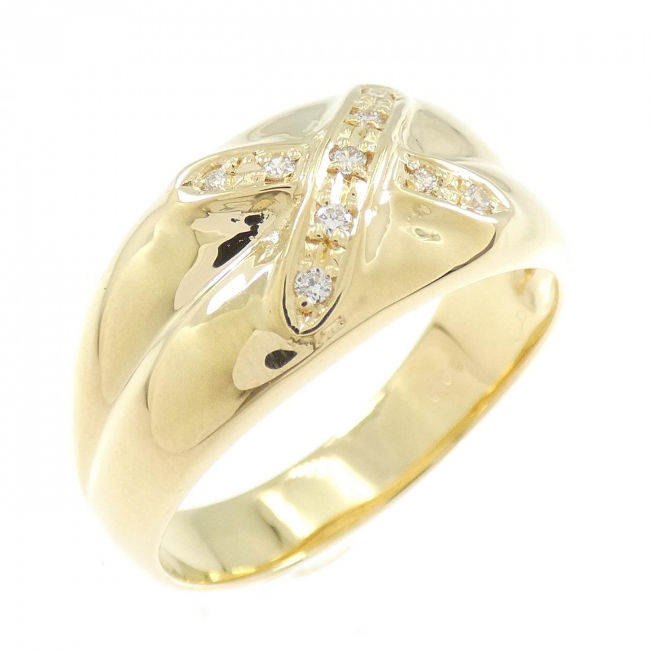 【新品】K18YG ダイヤモンド リング 0.09CT