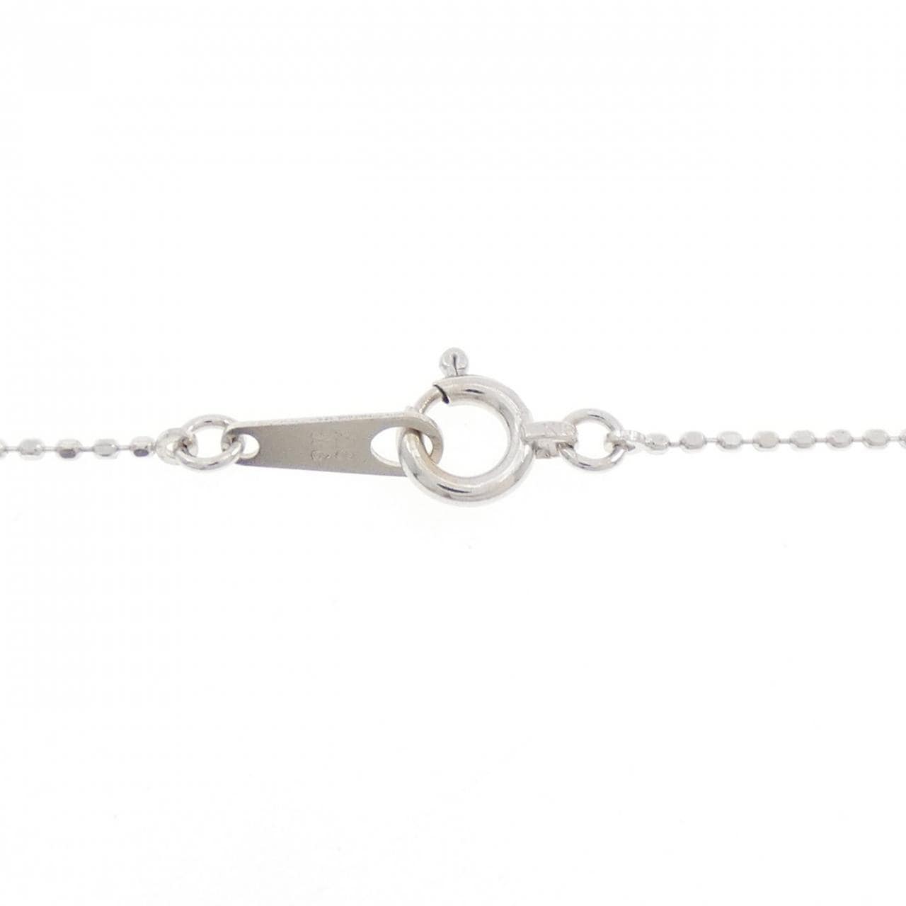 K18WG ハート ダイヤモンド ネックレス 0.15CT