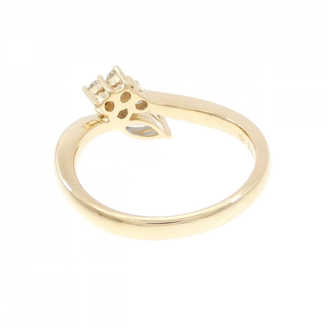 18KYG サファイヤ リング 0.46CT