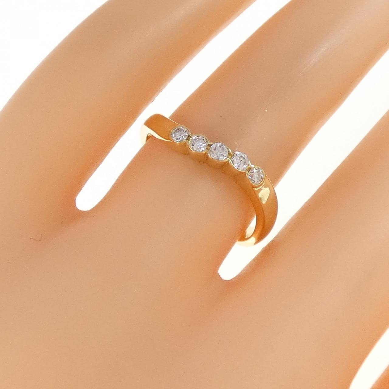 750YG ダイヤモンド リング 0.17CT