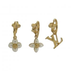 ルイヴィトン ピアス LVフローラグラム セット3 M01025 ピアス